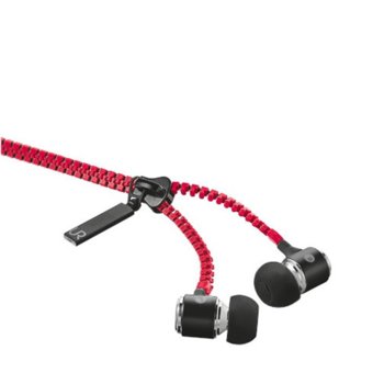 TRUST Urban Revolt Zipper In-ear Headset - red