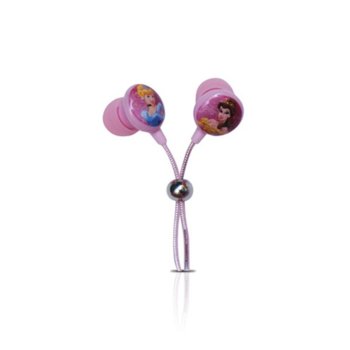 Слушалки Disney DSY-HP750 Princess, тип "тапи", розови | JAR Computers Disney DSY-HP750 Princess