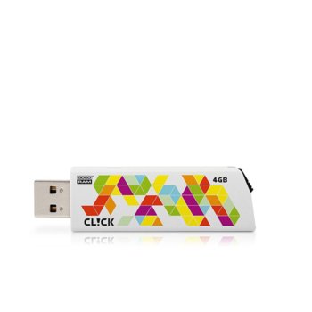 Памет 4GB USB Flash, Goodram Cl!ck White | JAR Computers 4GB Goodram Click White