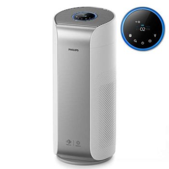 Пречиствател на въздух Philips AC3854/50, 60W, за помещения до 60 м2, FY4440/30 филтър, 3 настройки, CADR (частици): 500 м³/ч, премахване на ултрафини частици: малки колкото 3 нм, бял | JAR Computers Пречиствател за въздух PHILIPS AC3854/50