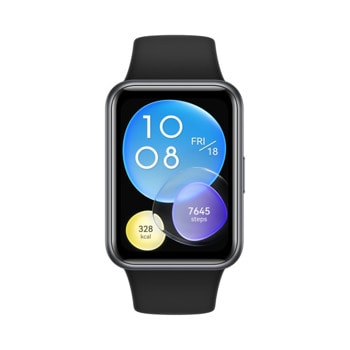 Смарт часовник Huawei Watch Fit 2 Yoda-B19V, 1.74" (4.42 cm) AMOLED сензорен дисплей, 97 спортни режима, 5ATM/ 50m water resistant, до 10 дни време на работа, черен image