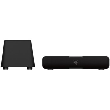 Soundbar система за домашно кино Razer Leviathan, 5.1, Bluetooth, 3.5mm jack, 60W RMS (30W + 2x 15), черна | JAR Computers 2.1 Razer Leviathan, черен, BT