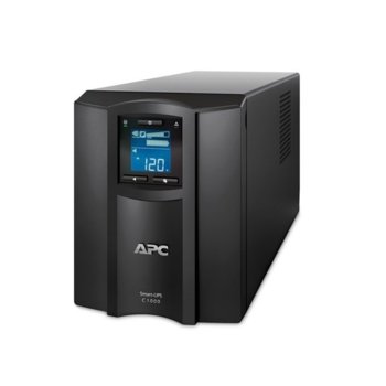 UPS APC Smart-UPS C в комплект с разклонител APC Essential SurgeArrest 5, 1000VA/600W, Line Interactive, Tower | JAR Computers APC SMC1000IC_PM5U-GR