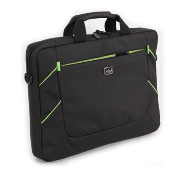 Чанта за лаптоп LSKY B&G, до 15.6"(39.62 cm), черно/зелена image