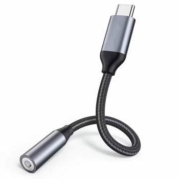 Преходник DeTech USB-C to Jack 3.5mm 17833