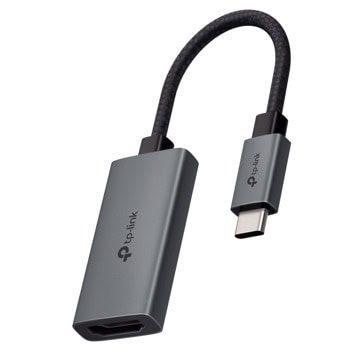 Адаптер TP-Link UA520C, от USB-C(м) към HDMI(ж), 4K@60Hz, черен | JAR Computers TP-Link UA520C