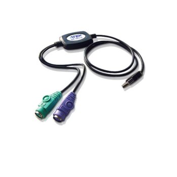 Кабел ATEN UC10KM, USB A(м) към 2x PS/2(ж), 0.9m | JAR Computers ATEN UC10KM USB A(м) към 2x PS/2(м)