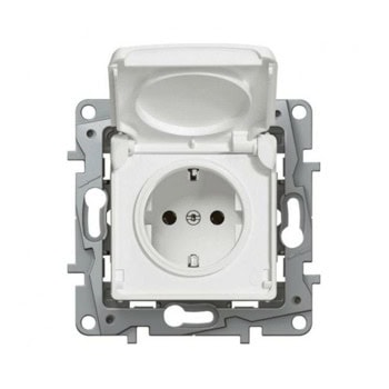 Контакт Legrand Niloe, 16A, с капак, бял | JAR Computers Legrand 764531