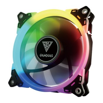 Вентилатор 120mm Gamdias AEOLUS M1-1201, 3-pin, 1500rpm | JAR Computers Gamdias Fan 120mm Addressable RGB AEOLUS M1-1201