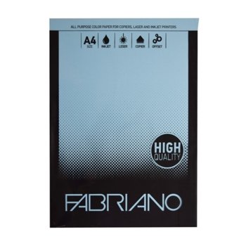 Копирен картон Fabriano, A4, 160 g/m2, небесносин, 50 листа | JAR Computers Fabrino A4, 160 g/m2, небесносин, 50 листа