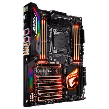 Дънна платка Gigabyte X299 AORUS Gaming 7 (rev. 1.0), X299, LGA2066, DDR4, PCI-E (CF&SLi), 8x SATA 6Gb/s, 3x M.2, 1x USB 3.1 Type-C, RGB Fusion, ATX | JAR Computers Gigabyte X299 AORUS Gaming 7 (rev. 1.0)