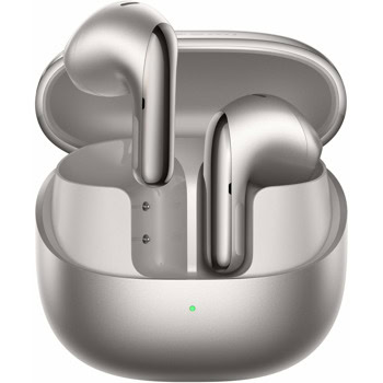 Слушалки Xiaomi Buds 5, безжични, Bluetooth, микрофон, до 10 часа време на работа, IP54 защита, сиви | JAR Computers Xiaomi Buds 5 - Titan Gray BHR8116GL