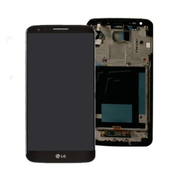 LCD touch frame black LG G2 D802