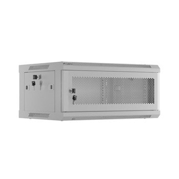 Комуникационен шкаф Lanberg WF01-6404-23S, 19", 4U, 29 x 45 x 60 cm, товароносимост до 60кг, сив | JAR Computers Lanberg WF01-6404-23S