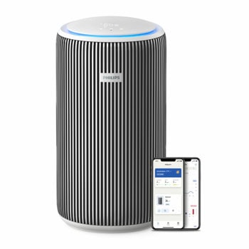 Пречиствател на въздух Philips AC3220/10, 36W, подходящ за помещения с площ до 135m², 5 скорости, HEPA филтър, 3-слойна филтрация, сребрист | JAR Computers Philips AC3220/10