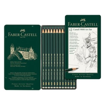 Faber-Castell Castell 9000 комплект художници 12 б