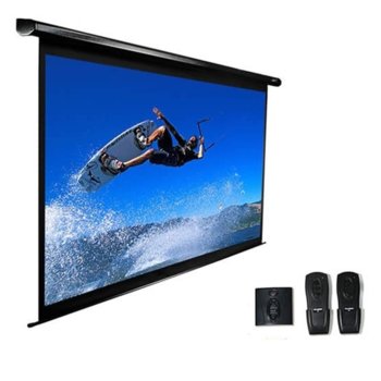 Екран Elite Screens VMAX2 Electric, 120" (304.8 cm), за стена/таван, 2 г. гаранция | JAR Computers Elite Screen 120" VMAX120XWV2 White