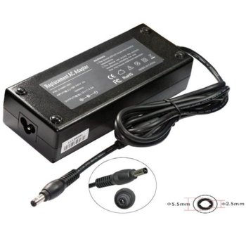 Захранване (заместител) за лаптопи Asus/Fujitsu/HP/Toshiba, 20V/6A, 120W, 5.5mm x2.5mm жак | JAR Computers Asus 19V, 6.32A, 120W 5.5x2.5mm