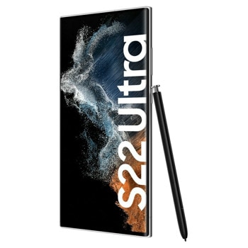 Смартфон Samsung SM-S908B GALAXY S22 Ultra 5G (бял), поддържа 2 sim карти, 6.8" (17.27 cm) Dynamic AMOLED 2X, 120Hz дисплей, осемядрен Exynos 2200 2.8, 12GB RAM, 512GB Flash памет, 108.0 + 12.0 + 10.0 + 10.0 & 40.0 Mpix камера, Android, 227g | JAR Computers Samsung SM-S908B GALAXY S22 Ultra 5G