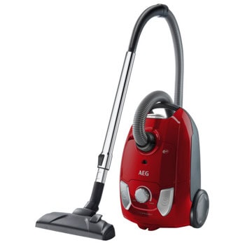 Прахосмукачка AEG VX4-1-WR-A, с торба, 650W, 3000 ml капацитет на торбата, H12 филтър, червена | JAR Computers Прахосмукачка AEG VX4-1-WR-A