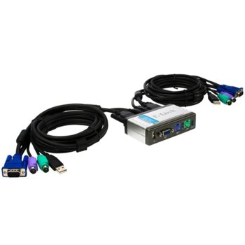 KVM swich D-Link DKVM-2KU, 2-Port