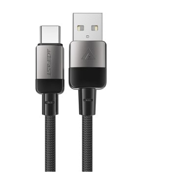 Кабел Acefast C9-04, от USB A(м) към USB C(м), 60W 1.2m, черен | JAR Computers кабел acefast usb am to usb cm black
