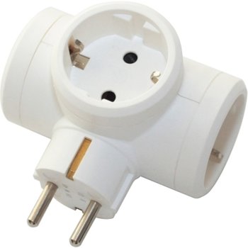 Legrand 3 sockets T-Shaped Adapter White 50662
