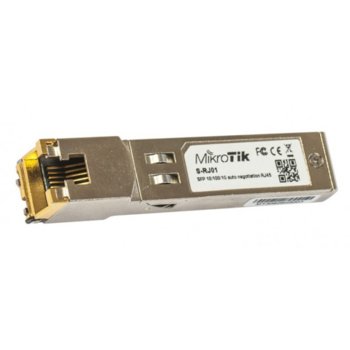 SFP модул MikroTik S-RJ01, LC/UPC interface, до 100m, Multi-Mode, 1x LAN (RJ-45), multi-mode | JAR Computers MikroTik S-RJ01