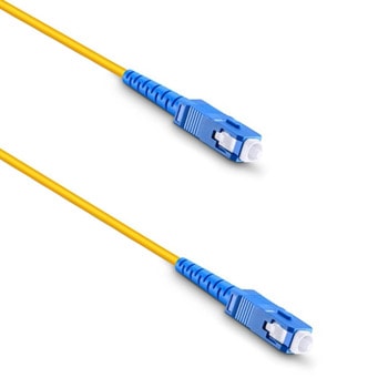 Оптичен пач кабел DeTech 18324, SC/UPC(м) към SC/UPC(м), 9/125um G652D, сингъл мод, 3m | JAR Computers DeTech 18324