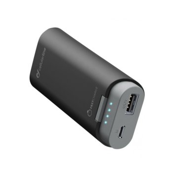 Външна батерия/power bank/ Cellularline Freepower, 5200mAh, сива | JAR Computers Cellularline Freepower 5200mAh Gray