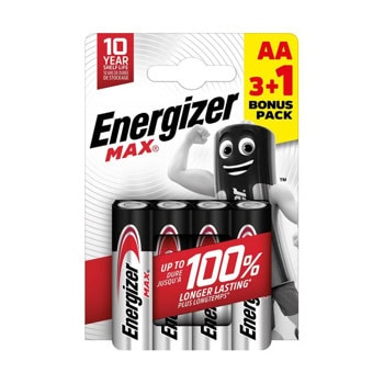 Energizer Max AA 3+1pcs E303328800