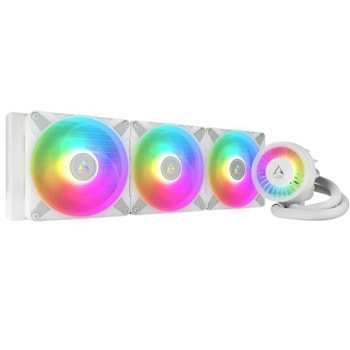 Водно охлаждане за процесор Arctic Liquid Freezer III 420 A-RGB White, съвместимост със сокети Intel LGA 1700/1851 & AMD AM5/AM4 | JAR Computers Arctic Liquid Freezer III 420 A-RGB ACFRE00153A