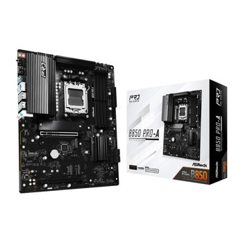 Дънна платка ASRock B850 PRO-A, B850, AM5, DDR5, PCI-E 5.0 (HDMI), 4x SATA 6Gb/s, 4x M.2 slots, 1x USB 3.2 Gen 2 Type-C, ATX | JAR Computers ASRock B850 PRO-A