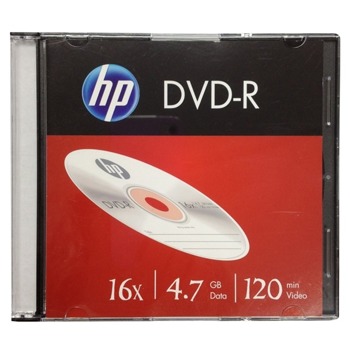 Оптичен носител DVD-R, 4.7 GB, HP, 16x, 1 бр. image