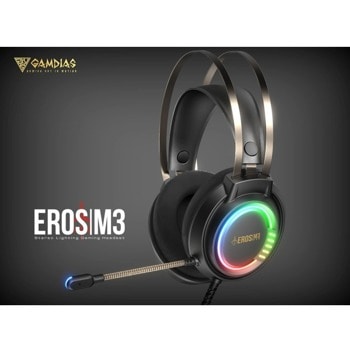 Gamdias Gaming Heaphones - EROS M3 RGB USB - 50mm
