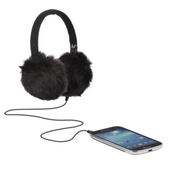 KitSound Fur Audio Earmuffs for mobile devices