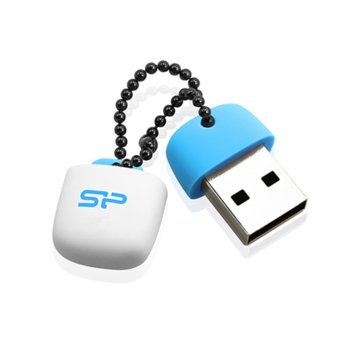 Памет 16GB USB Flash Drive, Silicon Power T07 Touch, USB 2.0, синя | JAR Computers Silicon Power T07 Touch Blue 16GB
