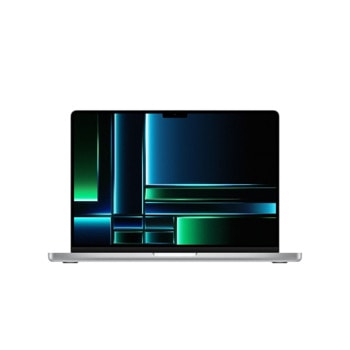Лаптоп Apple MacBook Pro 14 (MPHJ3ZE/A)(сребрист), дванадесет ядрен Apple M2 Pro 3.48 GHz, 14" (35.56 cm) Liquid Retina XDR 120hz Display, 19-core GPU, (HDMI), 16GB RAM, 1TB SSD, 3x Thunderbolt 4, MacOS | JAR Computers Apple MacBook Pro 14" SILVER