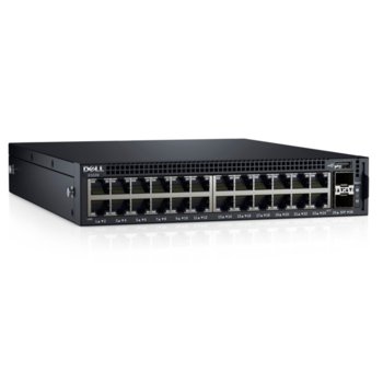 Суич Dell Networking X1026, 1000Mbps, 24x LAN1000, 2x SFP Ports | JAR Computers Dell Networking X1026 Switch 210-AEIM