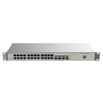 Суич Ruijie RG-NBS3100-24GT4SFP-V2, 1000Mbps, 28 порта, 24x 10/100/1000Mbps RJ45, 4x 1Gbs SFP | JAR Computers Ruijie RG-NBS3100-24GT4SFP-V2