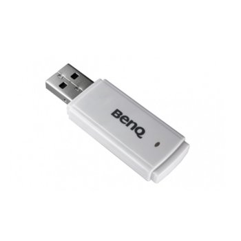 Безжичен адаптер за проектор BenQ WDS01, IEEE 802.11b/g/n, бял image