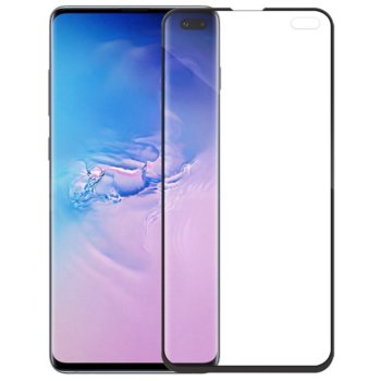Протектор от закалено стъкло /Tempered Glass/, за Samsung Galaxy S10 Plus, 5D, черна рамка | JAR Computers Mocoson Nano Flexible Galaxy S10 Plus 5D black