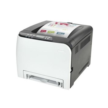 Лазерен принтер Ricoh SPC250DN, цветен, 2400 x 600 dpi, 20стр/мин, Wi-Fi, LAN1000, USB, A4, двустранен печат | JAR Computers Ricoh SP C250DN
