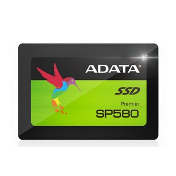 Памет SSD 120GB ADATA SP580, SATA 6Gb/s, 2.5"(6.35 cm), скорост на четене до 560Mb/s, скорост на запис до 410MB/s | JAR Computers ADATA SSD SP580 120GB