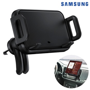 Безжично зарядно Samsung Wireless Car Charger (EP-H5300CBEGEU), от 1x USB-C(ж) към безжично зараждане, 9W, черно | JAR Computers Samsung Wireless Car Charger Black