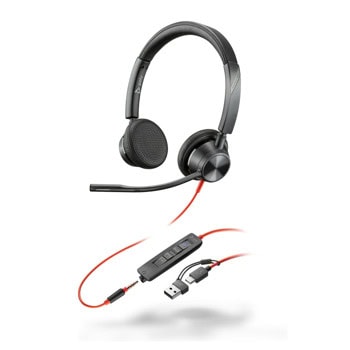 Poly Blackwire 3325 Stereo MS 8X222AA