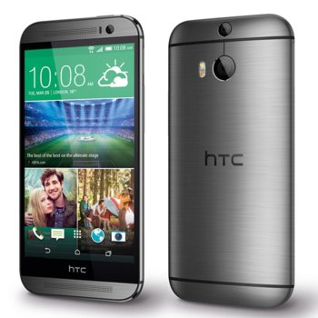 HTC One M8, сив, 5" (12.7 cm), 5Mpix camera