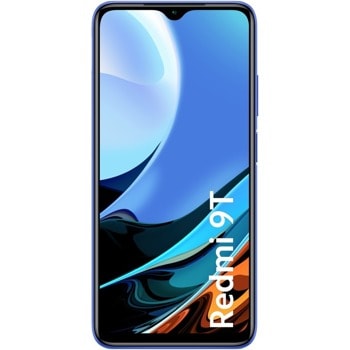 Смартфон Xiaomi Redmi 9T (син), поддържа 2 SIM карти, 6.53" (16.586 cm) IPS дисплей, осемядрен Snapdragon 662 2.0 GHz, 4GB RAM, 64GB Flash памет (+microSD слот), 48.0 + 8.0 + 2.0 + 2.0 & 8.0 MPix камера, Android, 198g | JAR Computers Xiaomi Redmi 9T DS 4/64GB Blue