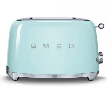 Тостер Smeg TSF01PGEU, функция отказ, автоматично центриране на филийките хляб, автоматично изваждане на филийките след печене, aвтоматично изключване, 7 степени на изпичане, 950 W | JAR Computers Тостер SMEG TSF01PGEU