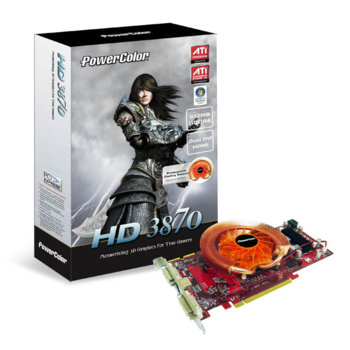 ATi HD3870 PCS 512MB PowerColor +Подарък футболн…